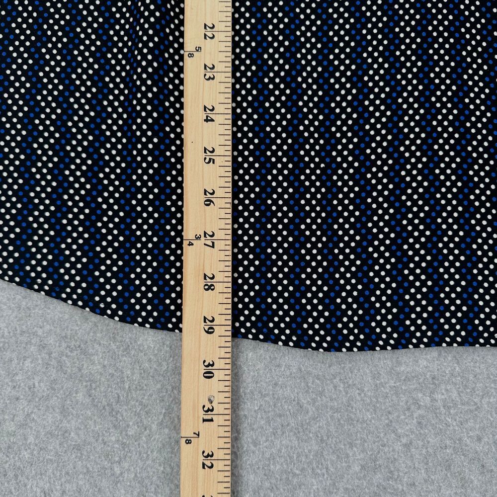 Talbots Women's PolkaDot Long Sleeve Split Neck Popover Chiffon Blouse Size 2X - Picture 7 of 10